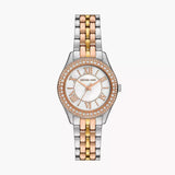  Shop Authentic Michael Kors Harlowe Three-Hand Mother of Pearl White Dial Tri Tone Steel Strap Watch for Women - MK4846 - Luxxuri