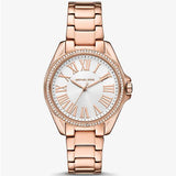  Shop Authentic Michael Kors Kacie Three-Hand White Dial Rose Gold Steel Strap Watch for Women - MK4853 - Luxxuri