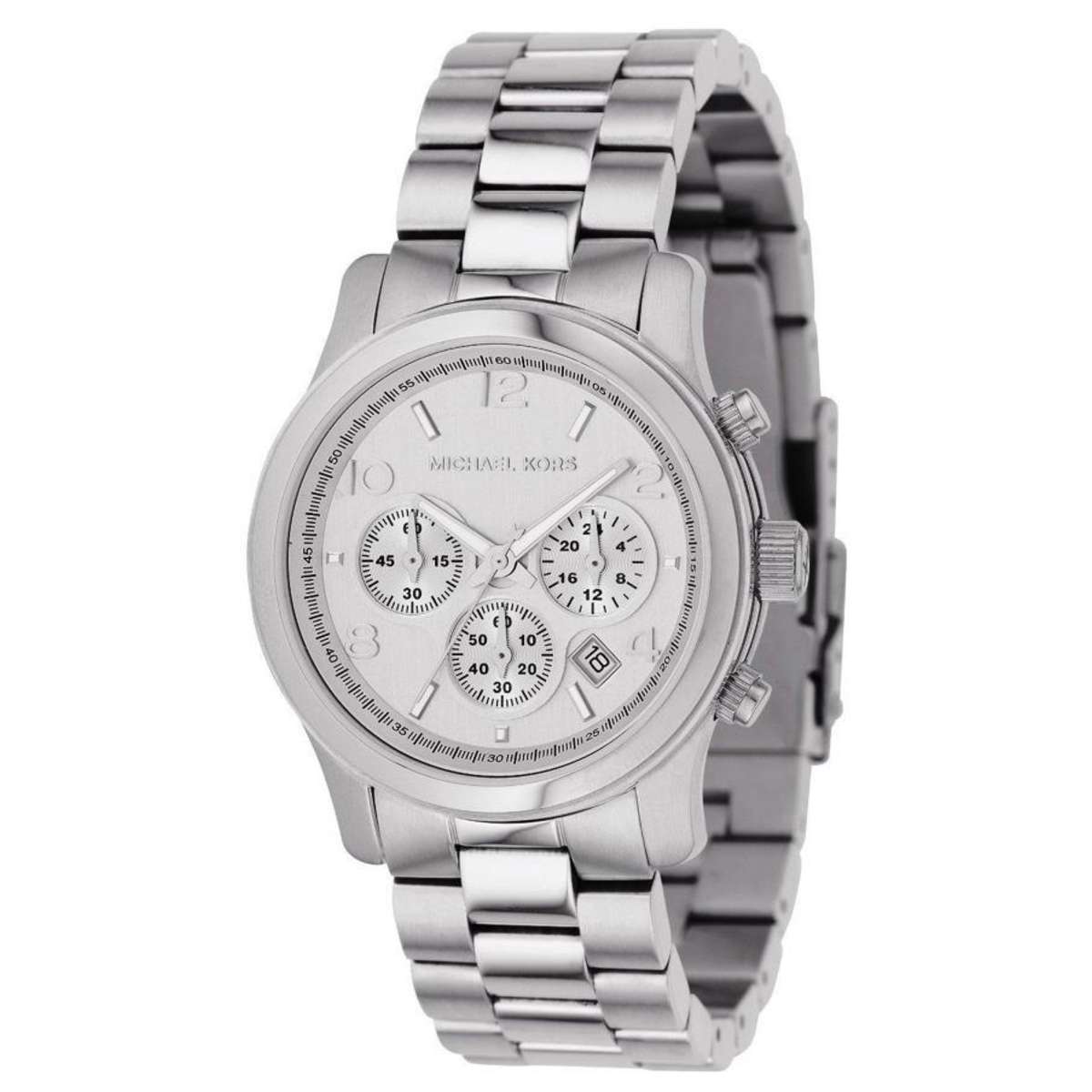 Michael Kors Runway Silver Dial Silver Steel Strap Watch for Women - MK5076