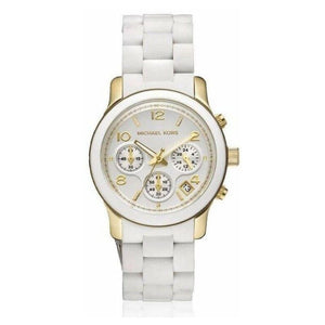  Shop Authentic Michael Kors Runway White Dial White Steel Strap Watch for Women - MK5145 - Luxxuri