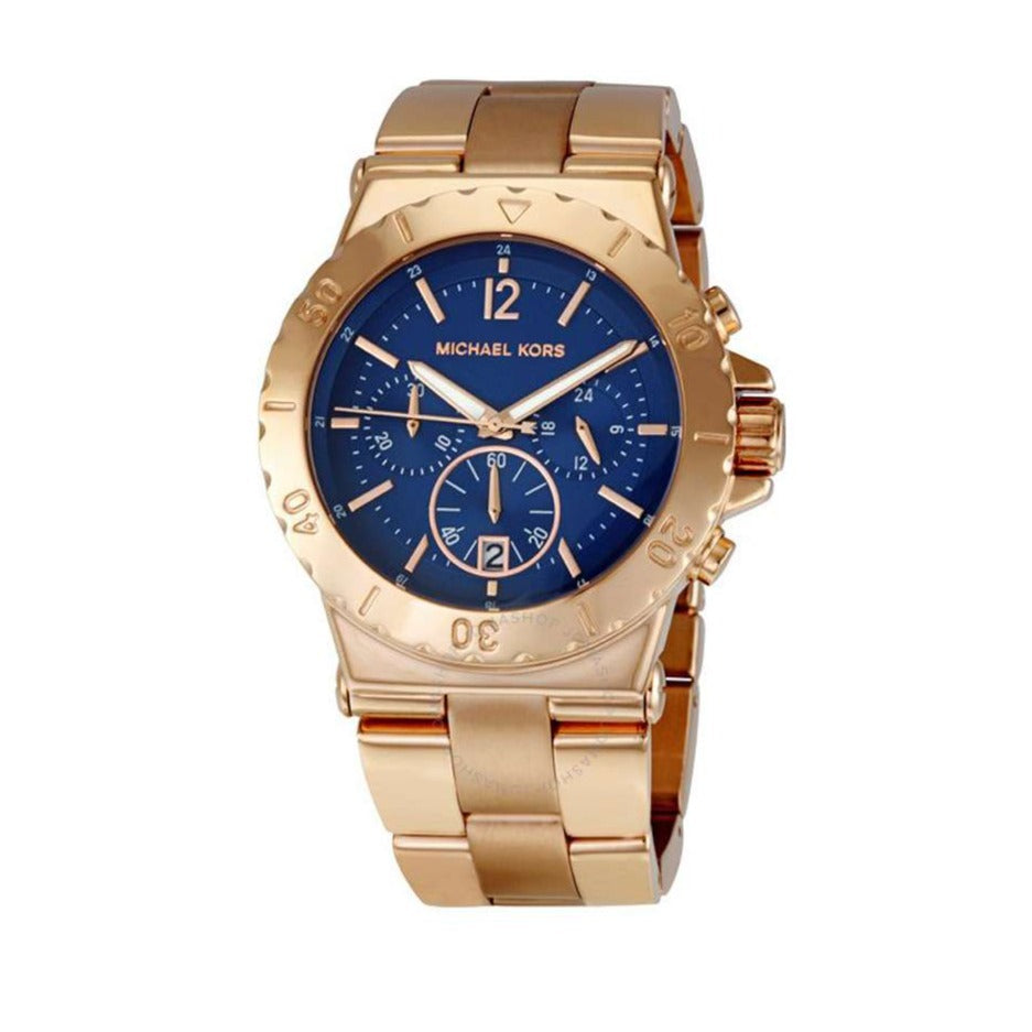  Shop Authentic Michael Kors Bel Aire Blue Dial Rose Gold Steel Strap Watch for Women - MK5410 - Luxxuri