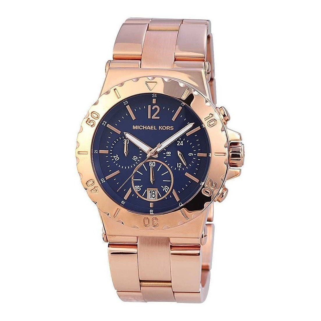 Shop Authentic Michael Kors Bel Aire Blue Dial Rose Gold Steel Strap Watch for Women - MK5410 - Luxxuri