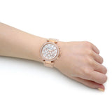  Shop Authentic Michael Kors Parker White Dial with Diamonds Rose Gold Steel Strap Watch for Women - MK5491 - Luxxuri