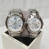  Shop Authentic Michael Kors Bradshaw Silver Dial Silver Steel Strap Watch for Men - MK5535 - Luxxuri