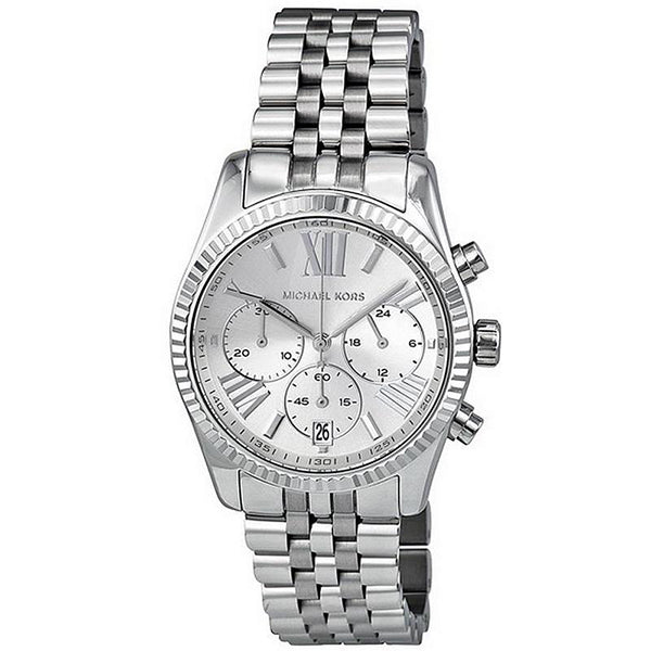  Shop Authentic Michael Kors Lexington Silver Dial Silver Steel Strap Watch for Women - MK5555 - Luxxuri