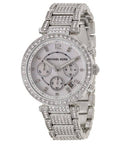  Shop Authentic Michael Kors Parker Mother of Pearl Dial Diamonds Silver Steel Strap Watch for Women - MK5572 - Luxxuri