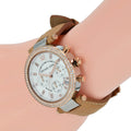  Shop Authentic Michael Kors Parker Chronograph White Dial Tan Leather Strap Watch for Women - MK5633 - Luxxuri