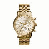  Shop Authentic Michael Kors Ritz Chronograph Gold Dial Gold Steel Strap Watch for Women - MK5676 - Luxxuri
