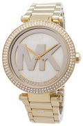  Shop Authentic Michael Kors Parker Diamonds Gold Dial Gold Steel Strap Watch for Women - MK5784 - Luxxuri