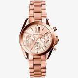  Shop Authentic Michael Kors Bradshaw Chronograph Rose Gold Dial Rose Gold Steel Strap Watch for Women - MK5799 - Luxxuri