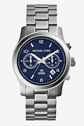  Shop Authentic Michael Kors Hunger Stop 100 Series Navy Blue Dial Silver Steel Strap Watch for Women - MK5814 - Luxxuri