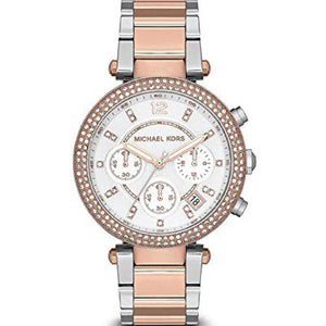  Shop Authentic Michael Kors Parker White Dial Two Tone Steel Strap Watch for Women - MK5820 - Luxxuri