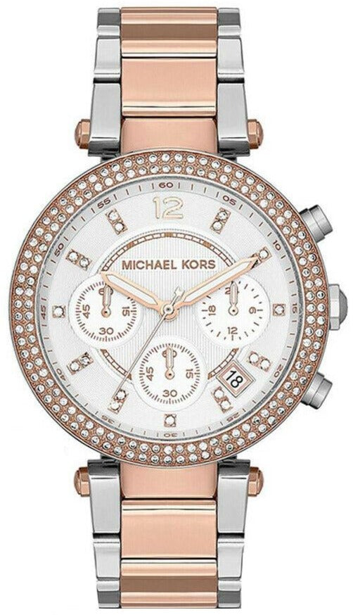  Shop Authentic Michael Kors Parker White Dial Two Tone Steel Strap Watch for Women - MK5820 - Luxxuri