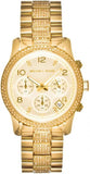  Shop Authentic Michael Kors Runway Gold Dial Gold Steel Strap Watch for Women - MK5826 - Luxxuri