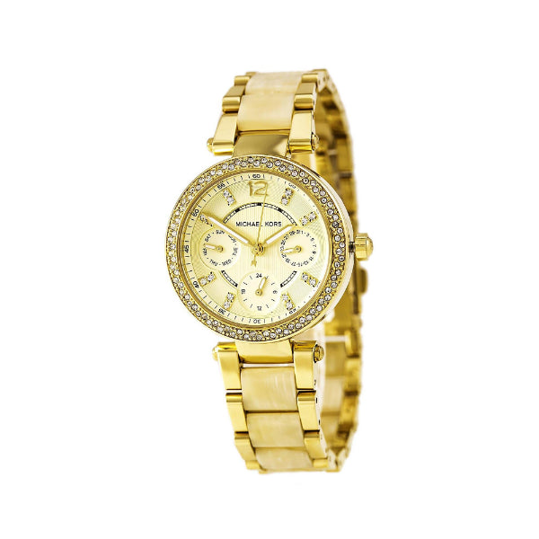  Shop Authentic Michael Kors Parker Gold DIal Gold Steel Strap Watch for Women - MK5842 - Luxxuri