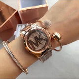  Shop Authentic Michael Kors Runway Rose Gold Dial Rose Gold Steel Strap Watch For Women - MK5853 - Luxxuri
