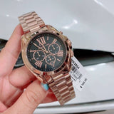  Shop Authentic Michael Kors Bradshaw Black Dial Rose Gold Steel Strap Watch for Women - MK5854 - Luxxuri