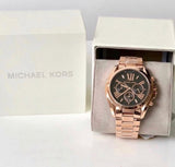  Shop Authentic Michael Kors Bradshaw Black Dial Rose Gold Steel Strap Watch for Women - MK5854 - Luxxuri
