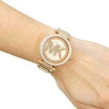  Shop Authentic Michael Kors Parker Rose Gold Dial Rose Gold Steel Strap Watch for Women - MK5865 - Luxxuri