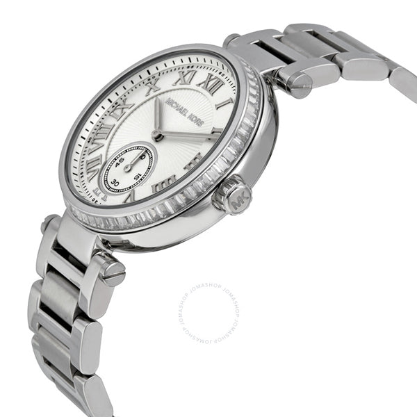  Shop Authentic Michael Kors Skylar Silver Dial Silver Steel Strap Watch for Women - MK5866 - Luxxuri