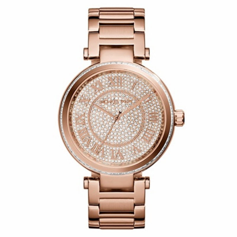  Shop Authentic Michael Kors Skylar Rose Gold Dial Rose Gold Steel Strap Watch for Women - MK5868 - Luxxuri