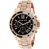  Shop Authentic Michael Kors Everest Chronograph Black Dial Rose Gold Steel Strap Watch For Women - MK5875 - Luxxuri