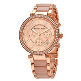  Shop Authentic Michael Kors Parker Pink Dial Two Tone Steel Strap Watch for Women - MK5896 - Luxxuri