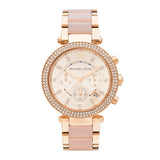  Shop Authentic Michael Kors Parker Pink Dial Two Tone Steel Strap Watch for Women - MK5896 - Luxxuri