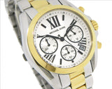  Shop Authentic Michael Kors Bradshaw Chronograph Silver Dial Two Tone Steel Strap Watch For Women - MK5912 - Luxxuri