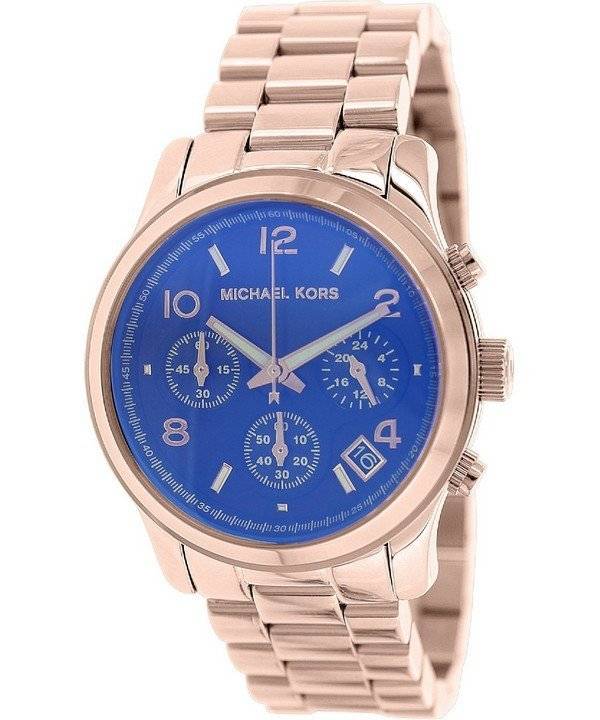  Shop Authentic Michael Kors Runway Iridescent Dial Rose Gold Steel Strap Watch for Women - MK5940 - Luxxuri
