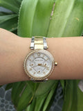  Shop Authentic Michael Kors Parker White Dial Two Tone Steel Strap Watch for Women - MK6055 - Luxxuri