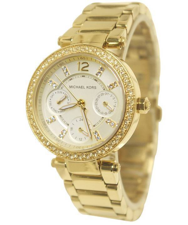  Shop Authentic Michael Kors Parker White Dial Gold Steel Strap Watch for Women - MK6056 - Luxxuri