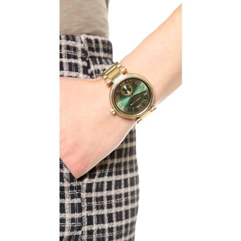  Shop Authentic Michael Kors Skylar Green Dial Gold Steel Strap Watch for Women - MK6065 - Luxxuri
