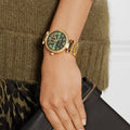  Shop Authentic Michael Kors Skylar Green Dial Gold Steel Strap Watch for Women - MK6065 - Luxxuri