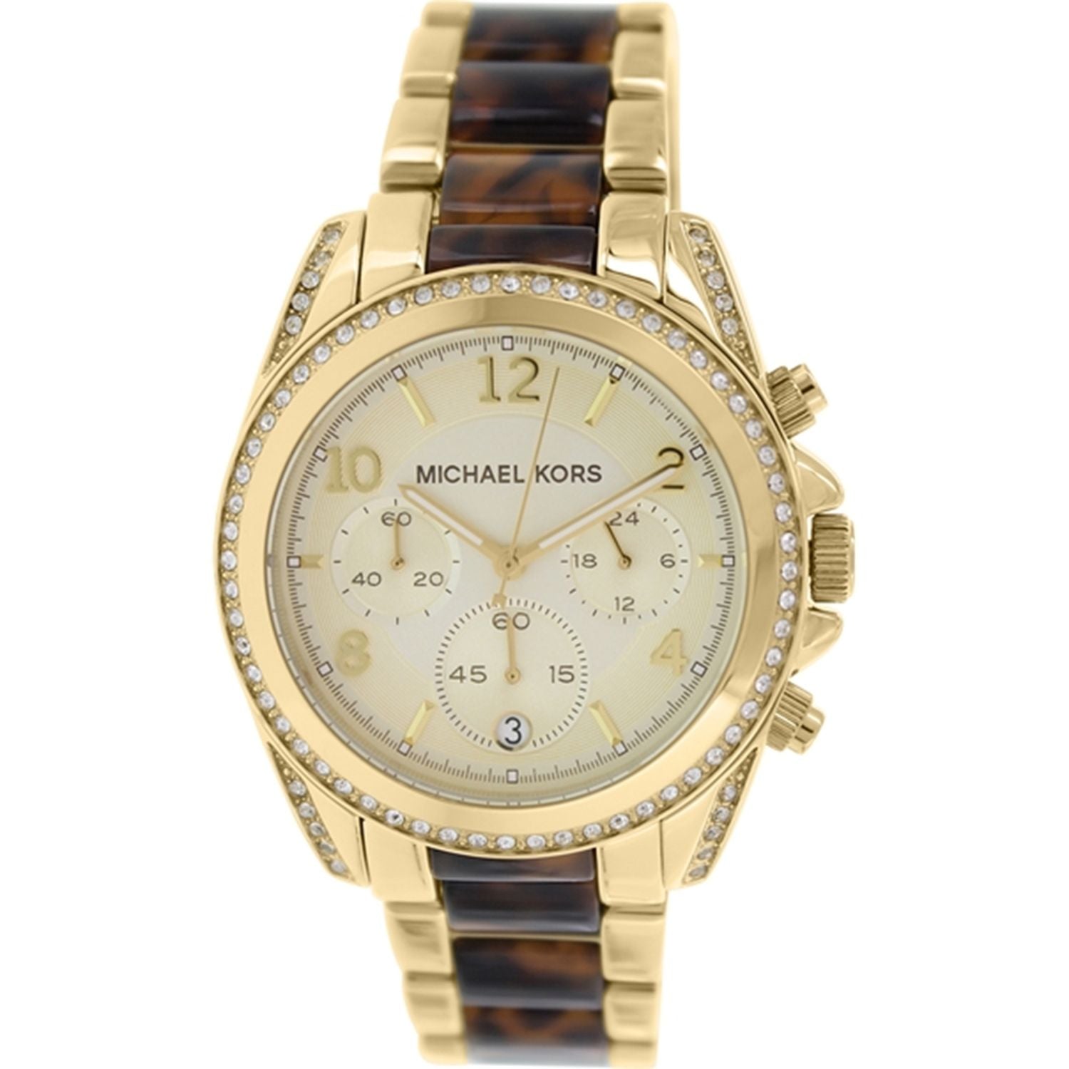 Shop Authentic Michael Kors Blair Gold Dial Two Tone Steel Strap Watch for Women - MK6094 - Luxxuri