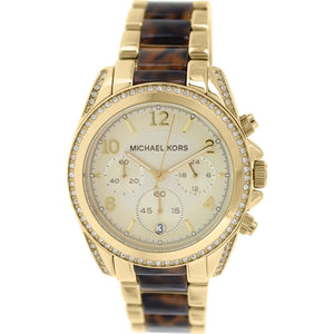  Shop Authentic Michael Kors Blair Gold Dial Two Tone Steel Strap Watch for Women - MK6094 - Luxxuri