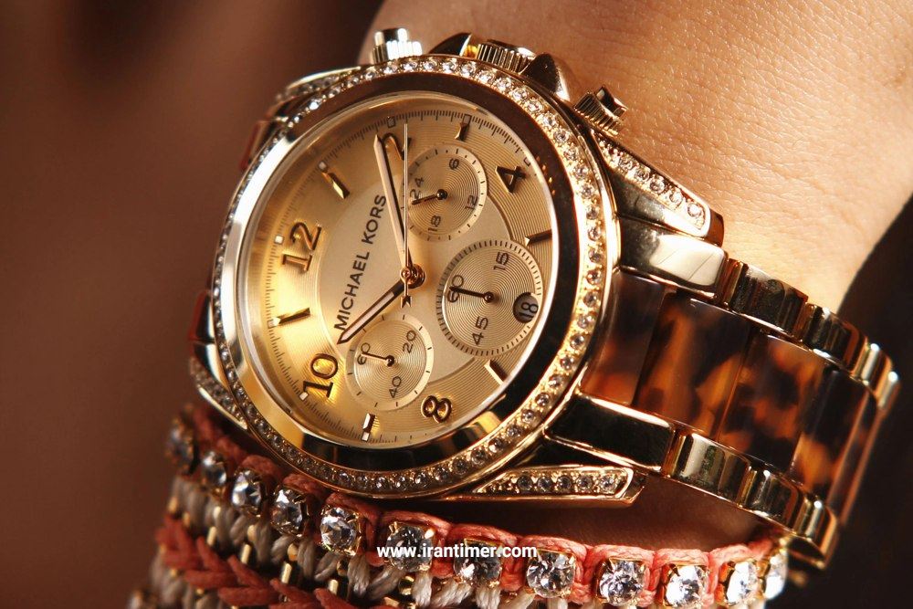  Shop Authentic Michael Kors Blair Gold Dial Two Tone Steel Strap Watch for Women - MK6094 - Luxxuri