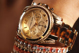  Shop Authentic Michael Kors Blair Gold Dial Two Tone Steel Strap Watch for Women - MK6094 - Luxxuri