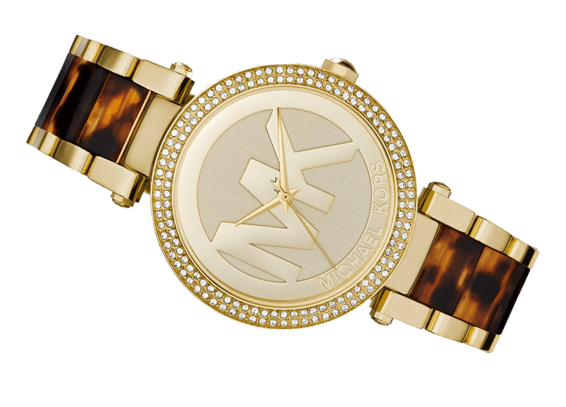  Shop Authentic Michael Kors Parker Chronograph Gold Dial Two Tone Steel Strap Watch for Women - MK6109 - Luxxuri