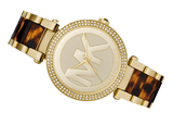  Shop Authentic Michael Kors Parker Chronograph Gold Dial Two Tone Steel Strap Watch for Women - MK6109 - Luxxuri