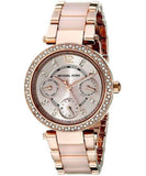  Shop Authentic Michael Kors Parker Pink Dial Two Tone Steel Strap Watch for Women - MK6110 - Luxxuri