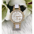  Shop Authentic Michael Kors Parker White Dial Two Tone Steel Strap Watch for Women - MK6119 - Luxxuri