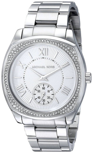  Shop Authentic Michael Kors Bryn Quartz Silver Dial Silver Steel Strap Watch For Women - MK6133 - Luxxuri