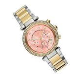  Shop Authentic Michael Kors Parker Pink Dial Two Tone Steel Strap Watch for Women - MK6140 - Luxxuri
