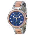  Shop Authentic Michael Kors Parker Blue Dial Two Tone Steel Strap Watch for Women - MK6141 - Luxxuri