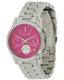  Shop Authentic Michael Kors Runway Chronograph Pink Dial Silver Steel Strap Watch for Women - MK6160 - Luxxuri
