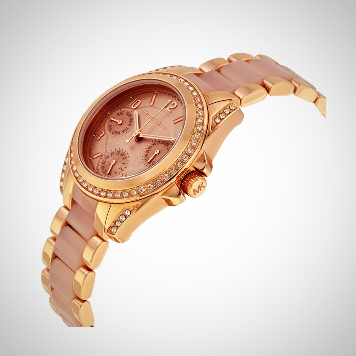  Shop Authentic Michael Kors Blair Rose Gold Dial Two Tone Steel Strap Watch for Women - MK6175 - Luxxuri