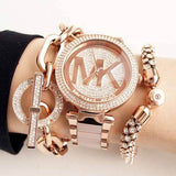  Shop Authentic Michael Kors Parker Pink Dial Pink Steel Strap Watch for Women - MK6176 - Luxxuri