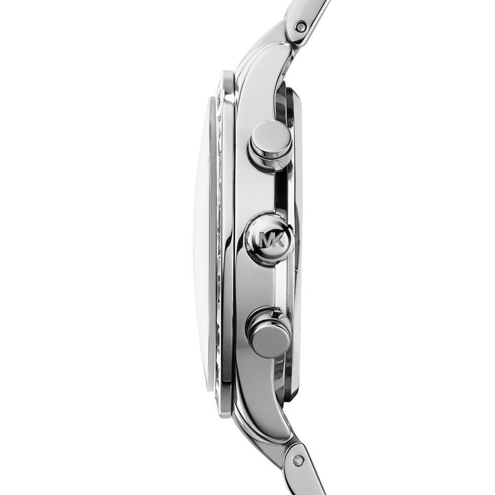  Shop Authentic Michael Kors Brinkley Diamonds Silver Dial Silver Steel Strap Watch for Women - MK6186 - Luxxuri