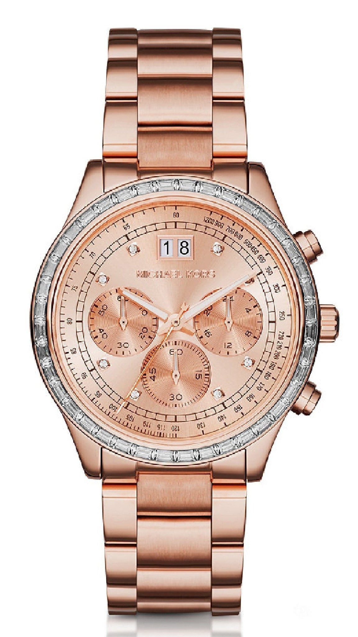  Shop Authentic Michael Kors Brinkley Rose Gold Dial Rose Gold Steel Strap Watch for Women - MK6204 - Luxxuri
